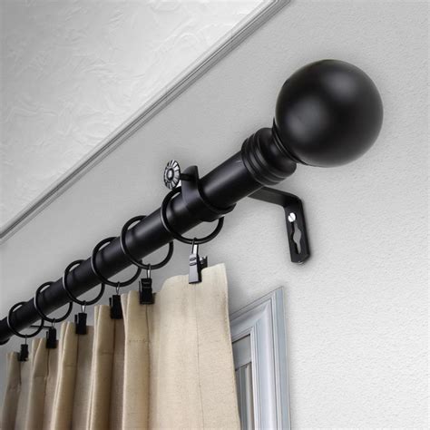 curtain rods at lowe's store.